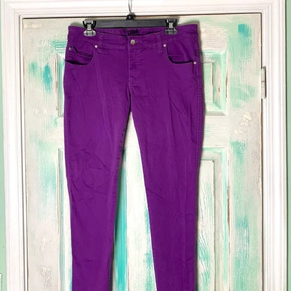 🌵Tripp NYC Purple Denim Skinny Jeans Size 13🌵 - Picture 2 of 6